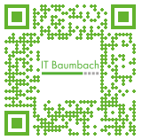 QR Code für die Bewertung von IT-Baumbach bei Google